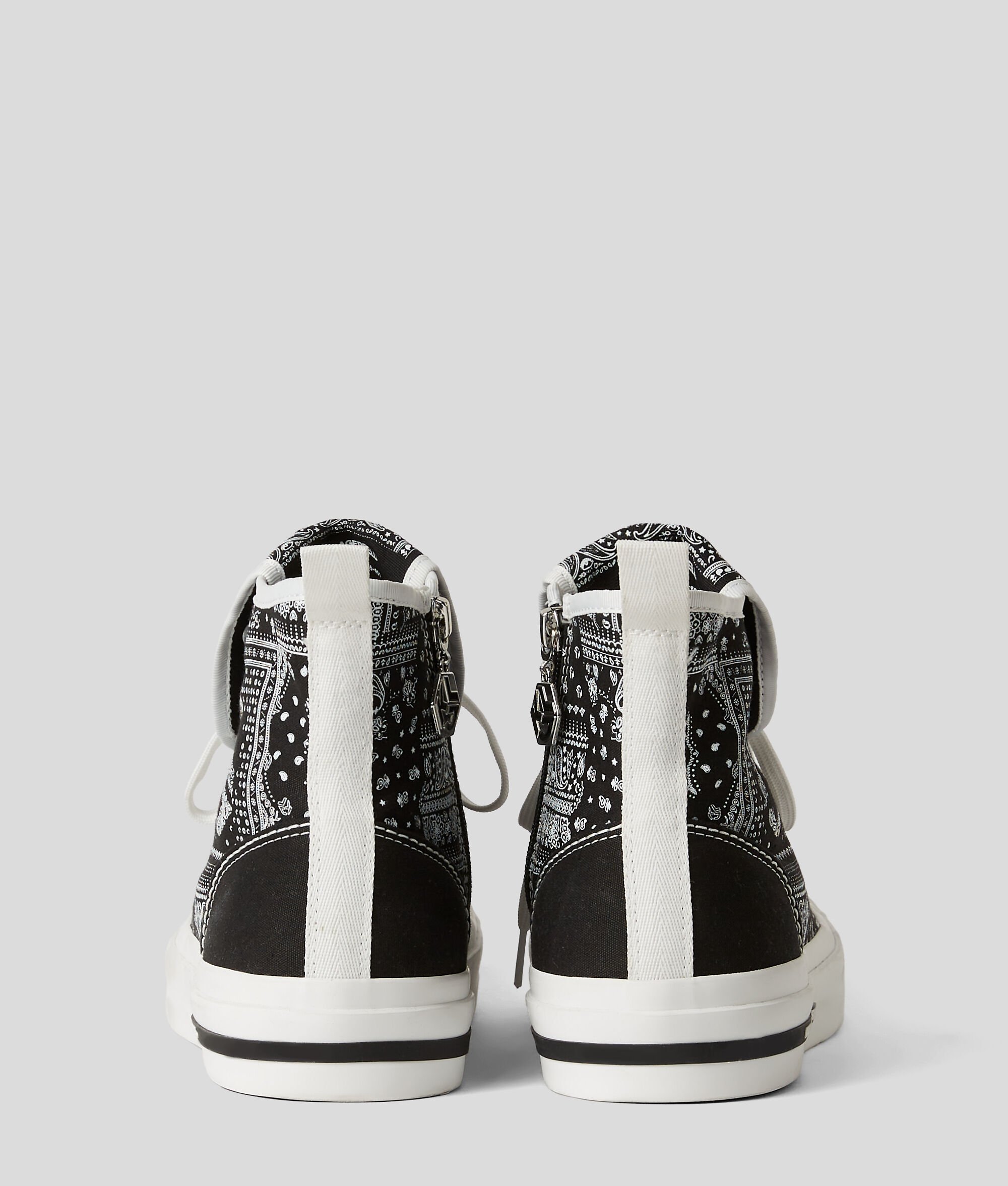 (image for) High-End KLJ VULC BANDANA-PRINT HIGH-TOP TRAINERS